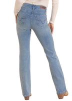 Rock & Roll Cowgirl Women's Sculpted Light Wash High-Rise Bootcut Jeans BW4HD09922