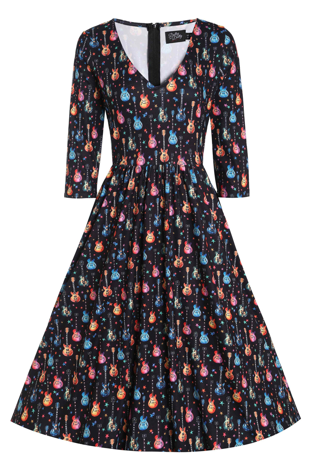 Billie Rockstar Black Long Sleeved Dress