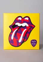 Happy Socks Rolling Stones Socks 3PK Box Set in red multicolor — flat lay view