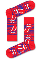 Happy Socks Rolling Stones Socks 3PK Box Set in red multicolor — detail view 2
