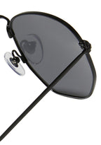 Dime Optics Roxbury Polarized Sunglasses in black grey — detail view 2