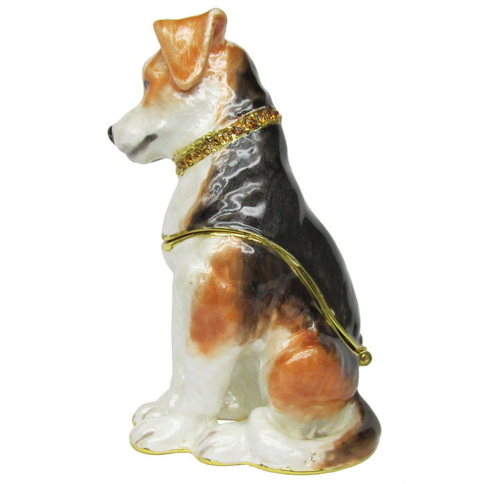RUCINNI Beagle Jeweled Trinket Box