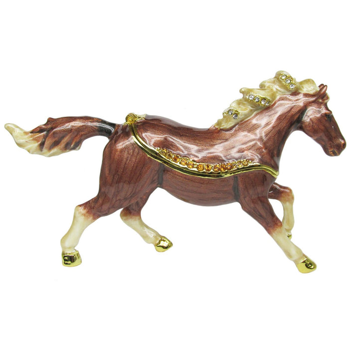 RUCINNI Horse Jeweled Trinket Box