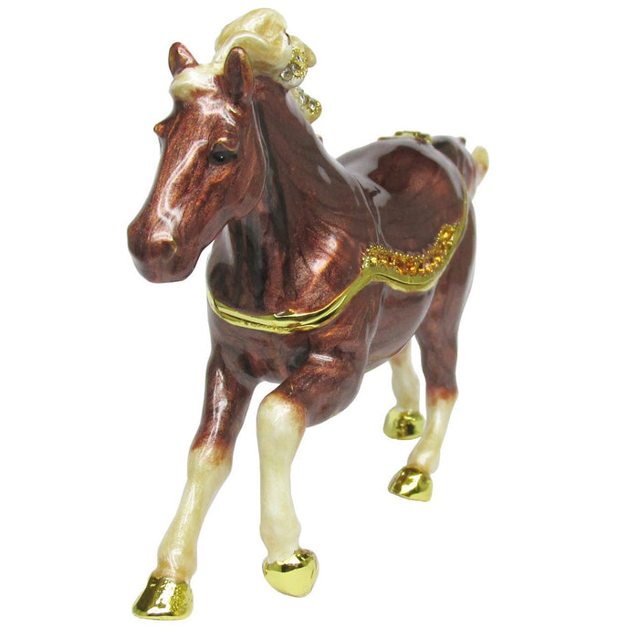 RUCINNI Horse Jeweled Trinket Box
