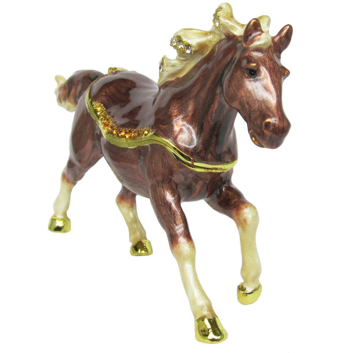 RUCINNI Horse Jeweled Trinket Box