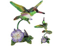 RUCINNI Hummingbird Jeweled Trinket Box, Purple