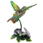 RUCINNI Hummingbird Jeweled Trinket Box, Purple