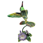 RUCINNI Hummingbird Jeweled Trinket Box, Purple