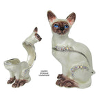 RUCINNI Siamese Cat Jeweled Trinket Box