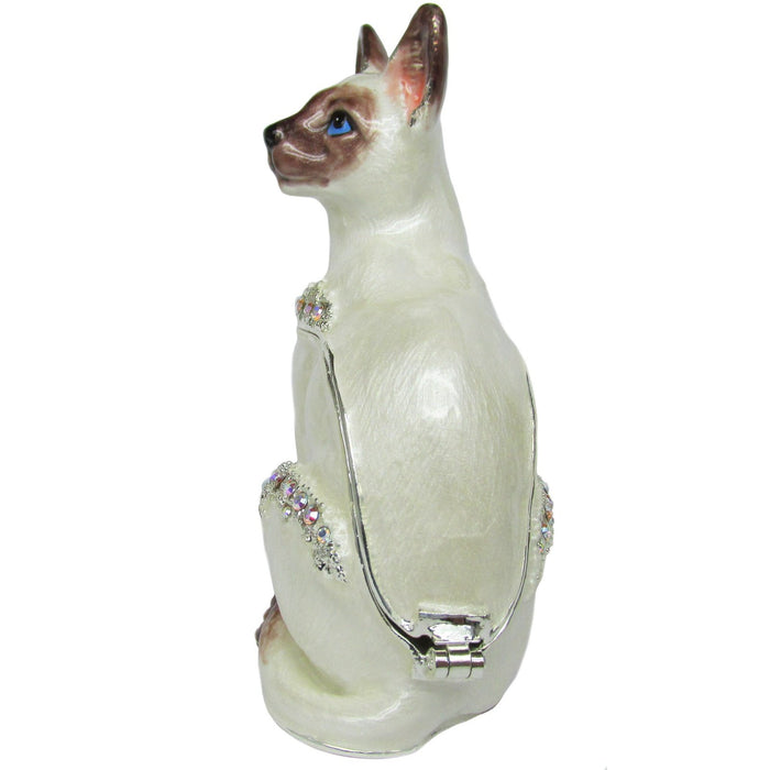 RUCINNI Siamese Cat Jeweled Trinket Box