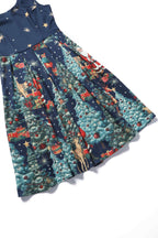 Amanda Santa Is Back In Town Dress In Dark Blue