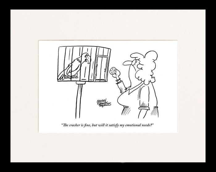 Satisfy my Emotional Needs Cartoon Print