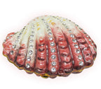 Scallop Shell Jeweled Trinket Box Austrian Crystals