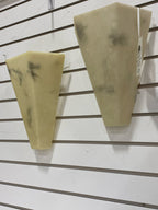 SCONCE PAIR FAUX ALABASTER 1 LIGHT