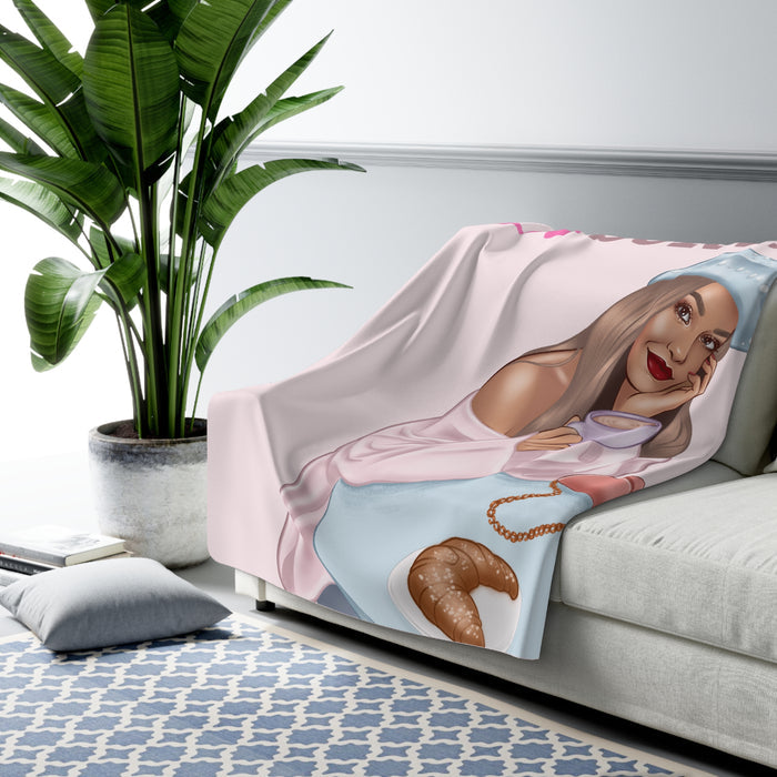 Sherpa Blanket — "Happy, Alive & Built to Survive" Cozy Throw