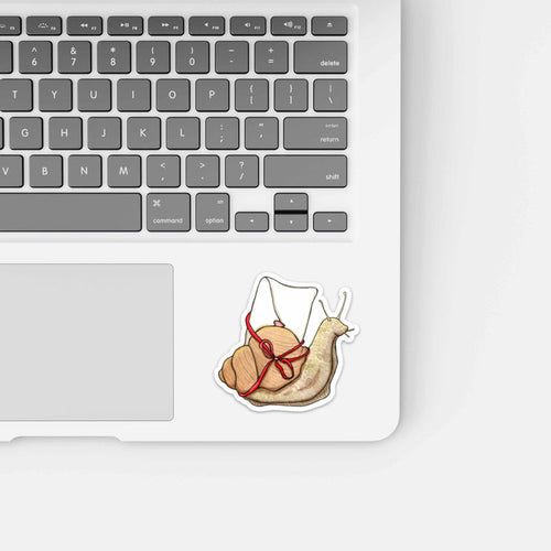 PinkPolish Design Stickers "Snail Mail" Vinyl Die Cut Sticker
