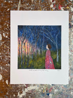 Something kept pulling her away - print