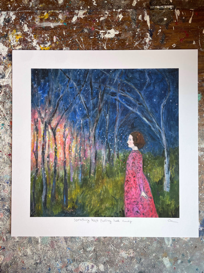 Something kept pulling her away - print