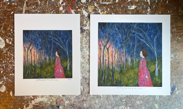 Something kept pulling her away - print