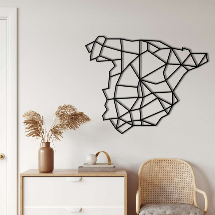 Spain Map Metal Wall Art - Decor available at Dekadron for $79.90