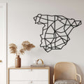 Spain Map Metal Wall Art - Decor available at Dekadron for $79.90