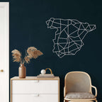Spain Map Metal Wall Art - Decor available at Dekadron for $84.90