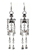 LASR Spooky Skeleton Dangling Earrings — product view