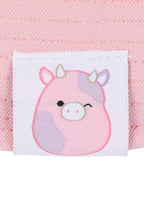 Bioworld Squishmallows Patty the Cow 3D Bucket Hat in pink purple — detail view 3