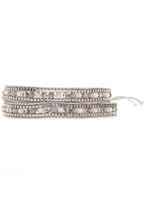 7 LUXE Stratus Beaded Double Wrap Bracelet