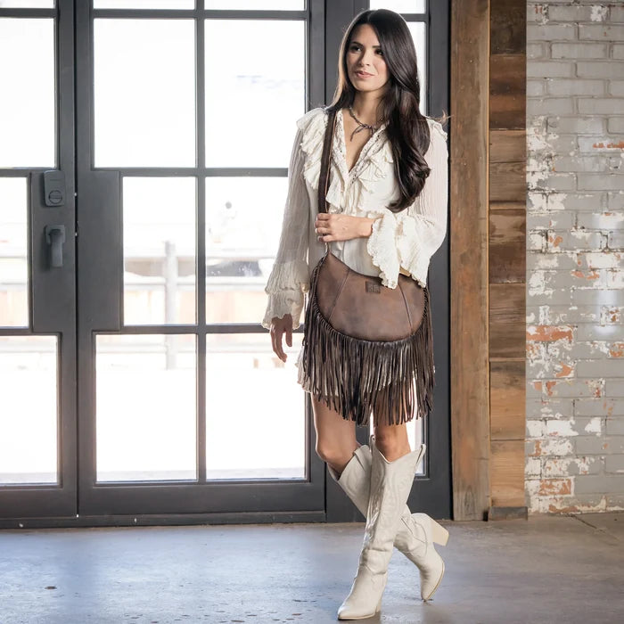STS Ranchwear Baroness Fringe Nelly Crossbody Purse STS34937
