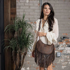 STS Ranchwear Baroness Fringe Nelly Crossbody Purse STS34937
