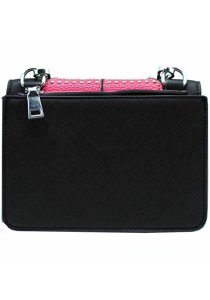 LASR Studded Owl Crossbody Bag — back view