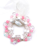 LASR Sweet Melody Light Up Ribbon Rave Kandi Bracelet — detail view