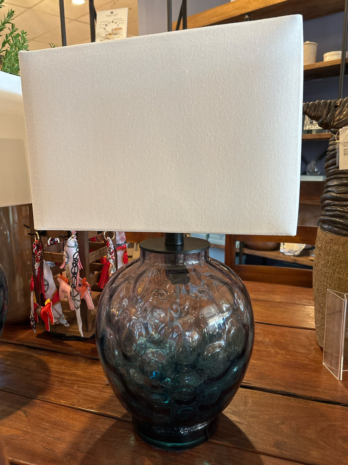 TABLE LAMP GLASS BLUE & PURPLE