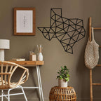 Texas Map Metal Wall Art - Decor available at Dekadron for $89.90