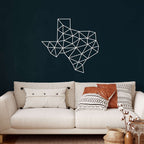 Texas Map Metal Wall Art - Decor available at Dekadron for $94.90