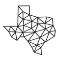 Texas Map Metal Wall Art - Decor available at Dekadron for $89.90