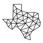 Texas Map Metal Wall Art - Decor available at Dekadron for $89.90