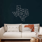 Texas Map Metal Wall Art - Decor available at Dekadron for $94.90