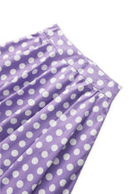 Maisie Lilac Polka Dot Full Circle Midi Skirt
