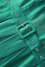 Helen Green Cotton Midi Dress