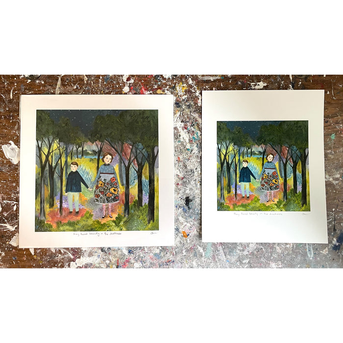 They found beauty in the darkness -  print