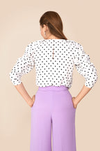 Top Claire Lunares B/N · Rivera ·