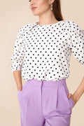 Top Claire Lunares B/N · Rivera ·