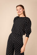 Top Claire Lunares N/B · Rivera ·