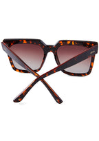 Dime Optics Topanga Sunglasses in tortoise brown gradient — back view
