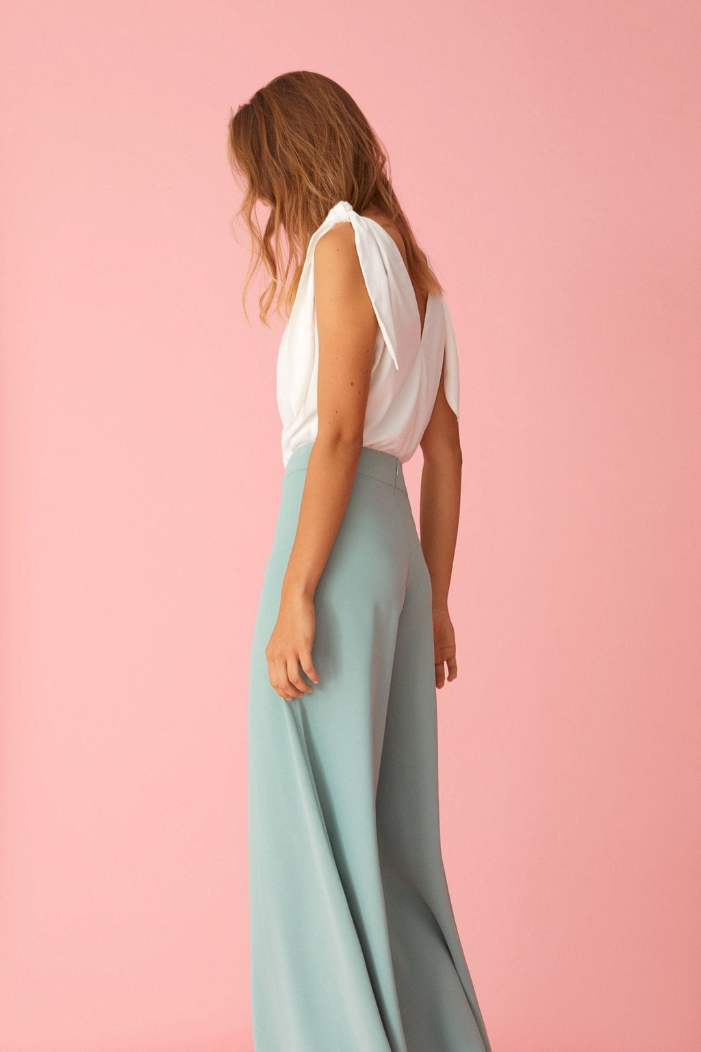 Traje Chaqueta Cornelia & Pantalon Lyn Verde · Pretty in Pink ·