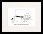 Treadmill Desk Hype Cartoon Print