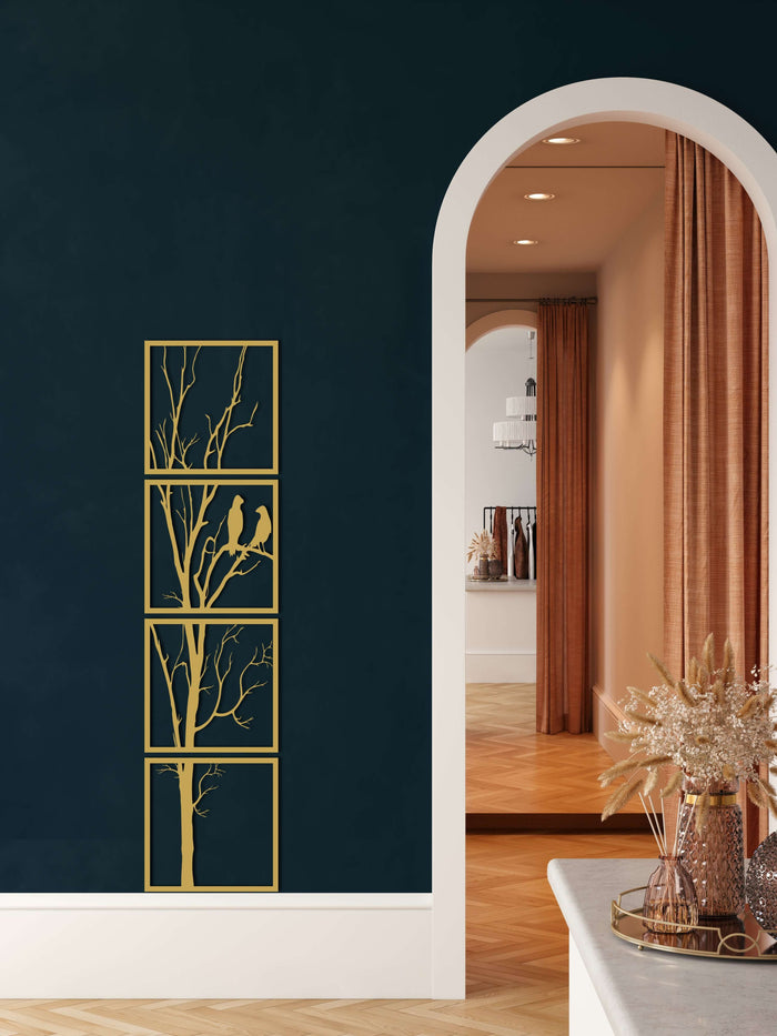 Tree and Birds Metal Wall Art - Decor available at Dekadron for $109.90