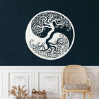 Tree of Life Yin Yang Metal Wall Art - Decor available at Dekadron for $74.90